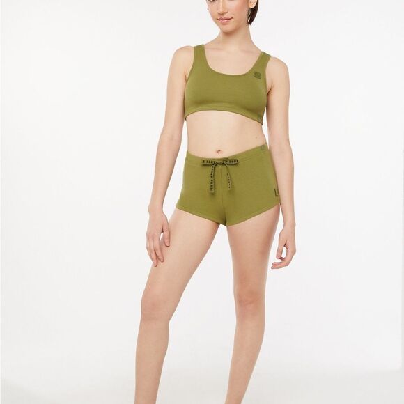 Savage X Fenty C RIB SLEEP CROP TOP Olive green size 3X‎ NWT in packaging - Picture 6 of 8